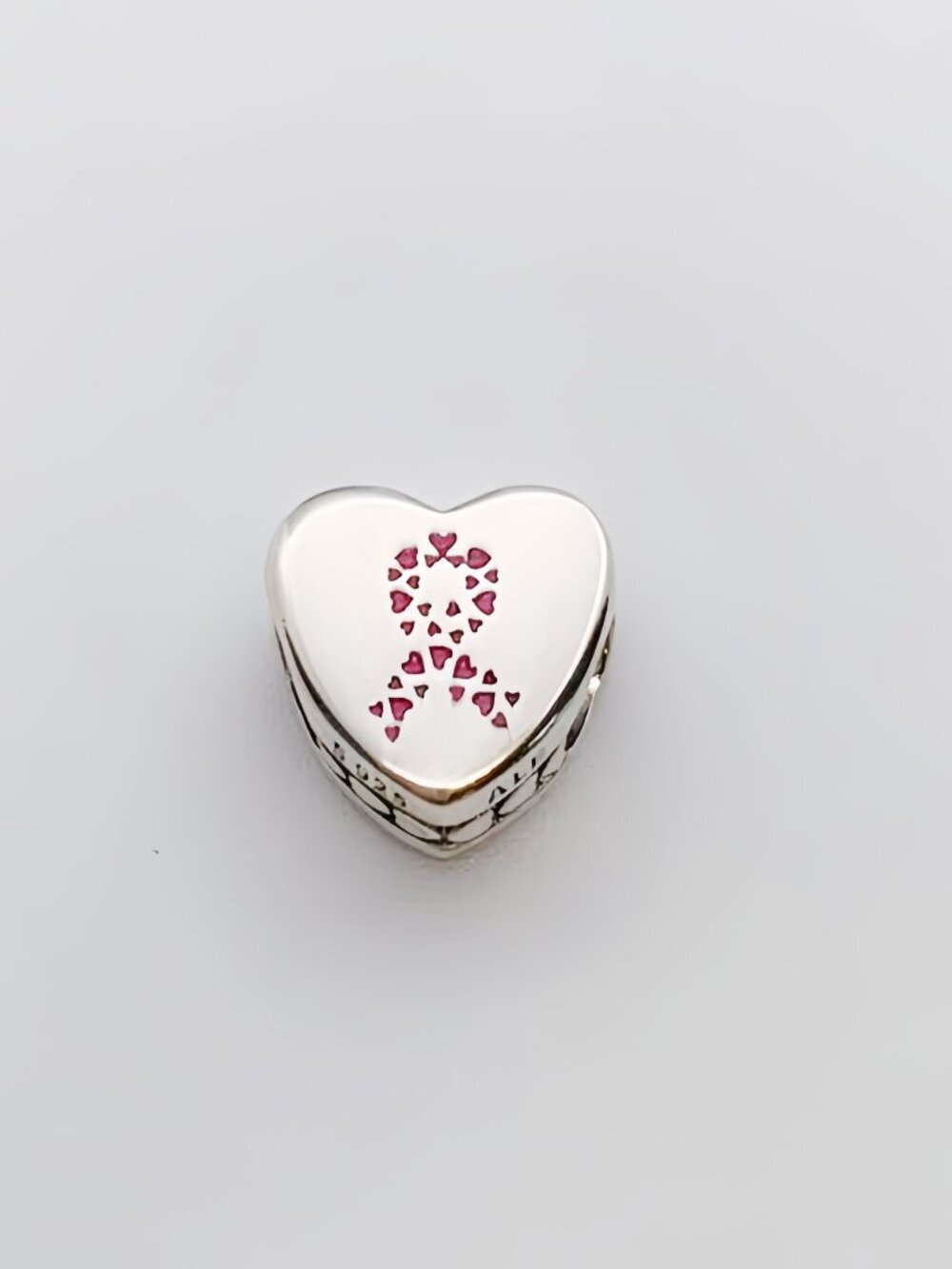 Pandora Hope Ribbon,Pink Enamel Charm